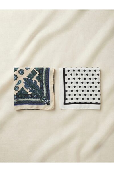 nazipek Premium Scarf Set of 2 Soft Fabric Bandana 50X50 Summer Style