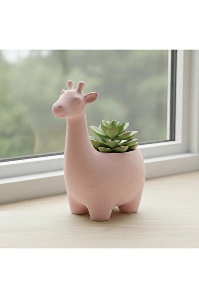 OEM Ghiveci Decorativ Imprimat 3D cu Design Girafa pentru Plante Mici