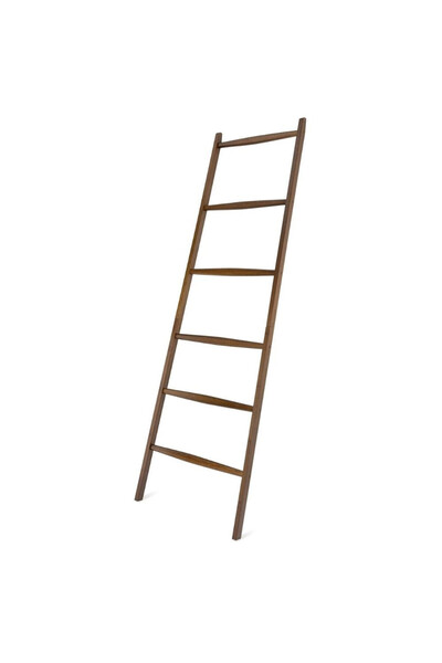 Navaris Suport prosoape, tip scară, din bambus, 6 trepte, 170 x 56 cm, Maro î...