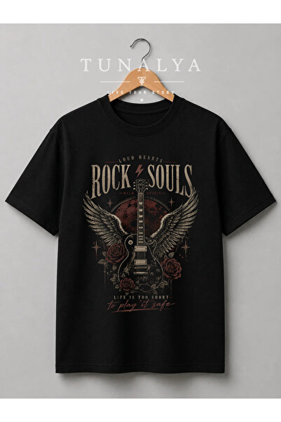 Grafftee Clothing Tunalya Rock Özgür Ronknroll Design Premium Printed Unisex ...