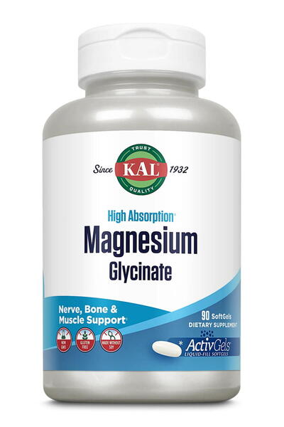KAL Magnesium Glycinate ActivGels 90cps gelatinoase moi Secom,