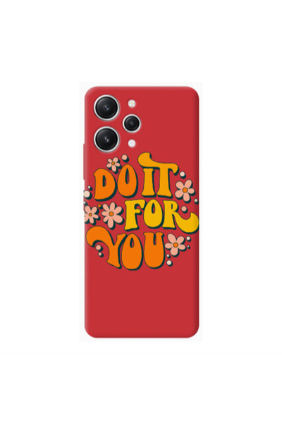 Other Xiaomi Redmi 12 Do it For You Red Colored Silicone TPU Θήκη