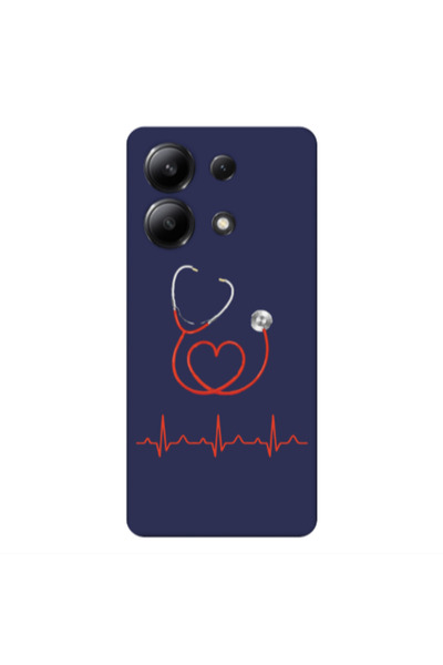 Other Xiaomi Redmi Note 13 4G Stethoscope Dark blue Colored Silicone TPU Θήκη