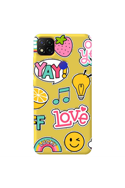 Other Xiaomi Redmi 9c Cute desing Yellow Colored Silicone TPU Θήκη