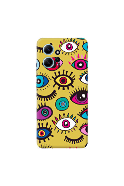 Other Xiaomi Redmi Note 12 4G Multiple eyes Yellow Colored Silicone TPU Θήκη
