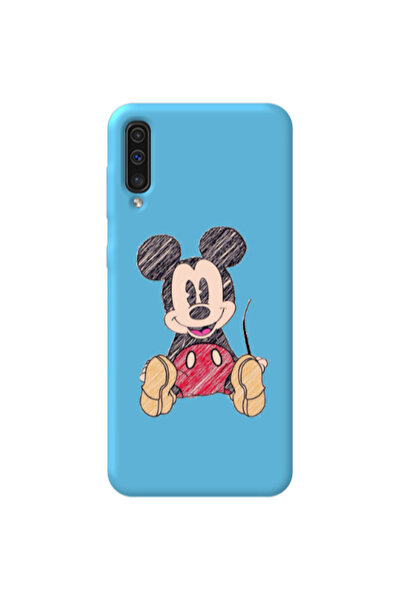 Other Samsung A70 Mickey mouse 2 Blue Colored Silicone TPU Θήκη