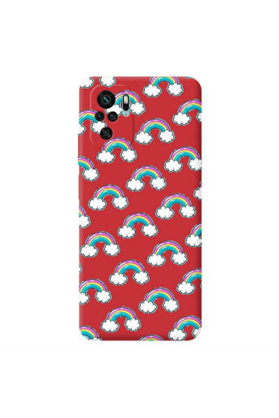 Other Xiaomi Redmi Note 10S Cute rainbows Red Colored Silicone TPU Θήκη