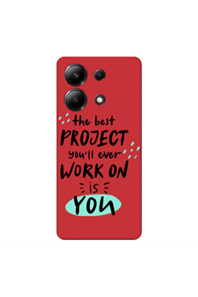 Other Xiaomi Redmi Note 13 4G The Best Project Red Colored Silicone TPU Θήκη