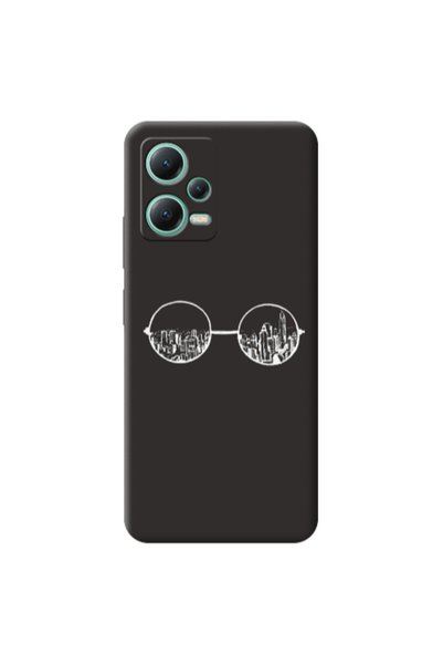 Other Xiaomi Redmi Note 12 Pro 5G Sunglasses Black Colored Silicone TPU Θήκη