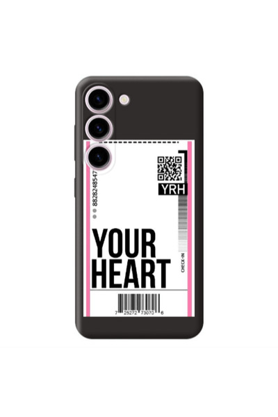 Other Samsung S23 Plus Your Heart YRH Black Colored Silicone TPU Θήκη