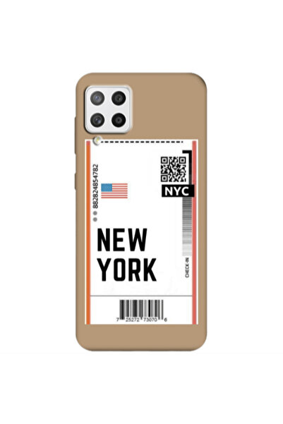 Other Samsung A42 5G New York NYC Brown Colored Silicone TPU Θήκη