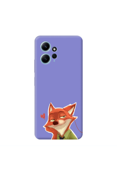Other Xiaomi Redmi Note 12 4G Valentines 15 Purple Colored Silicone TPU Θήκη
