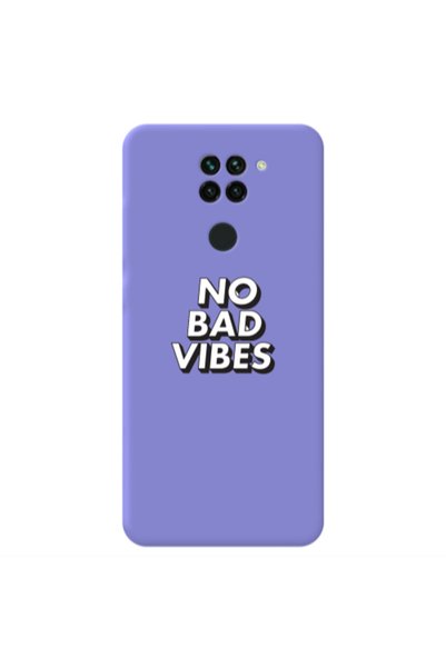 Other Xiaomi Redmi Note 9 No bad vibes Purple Colored Silicone TPU Θήκη
