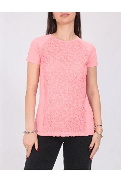 Evendi T-Shirt - Ροζ - Κανονική εφαρμογή