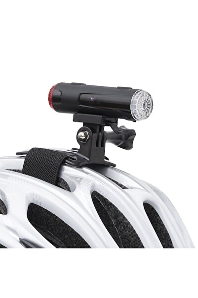 ANDCRIS Lumină LED pentru cască de bicicletă Față + Spate Negru, 800mAh, 5 Mo...