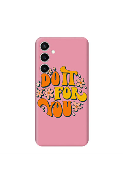 Other Samsung S24 FE Do it For You Pink Colored Silicone TPU Θήκη