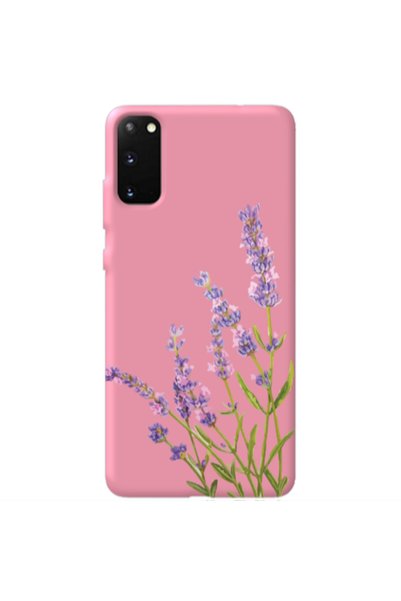 Other Samsung S20 Flowers 8 Pink Colored Silicone TPU Θήκη