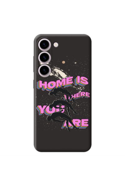 Other Samsung S23 Plus Home Is Where Black Colored Silicone TPU Θήκη