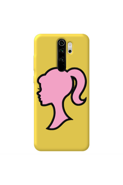 Other Xiaomi Redmi Note 8 Pro Line girl Yellow Colored Silicone TPU Θήκη