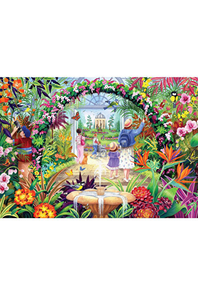 Gibsons Puzzle Flori in Gradina Botanica 1000 de piese, 68x49cm