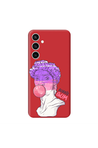 Other Samsung S24 Plus Pin Bubble Red Colored Silicone TPU Θήκη