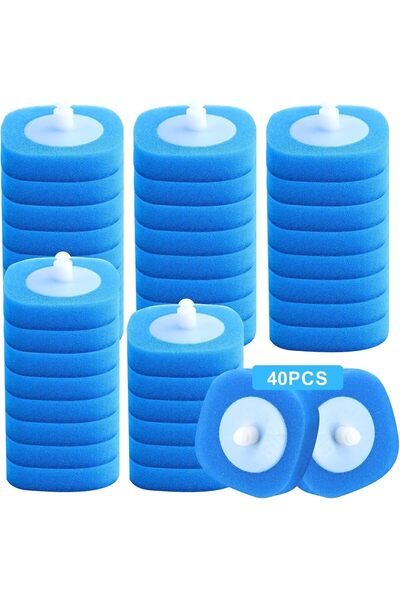 urevo Toilet Cleaning Brush with Holder, 40-Piece Set of Disposable Refill He...