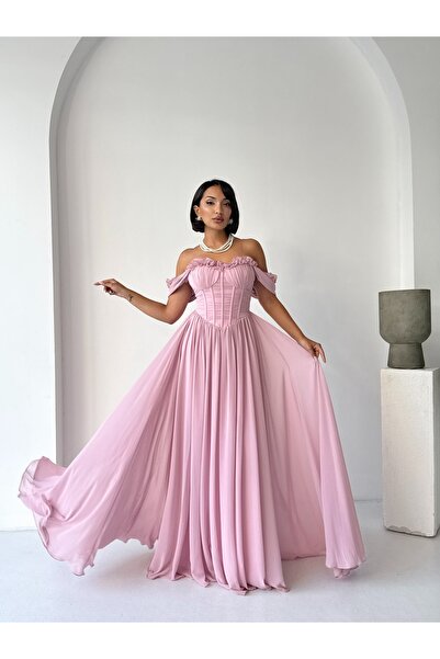 Housebutik FIRFIR DETAY BALENLİ ABİYE