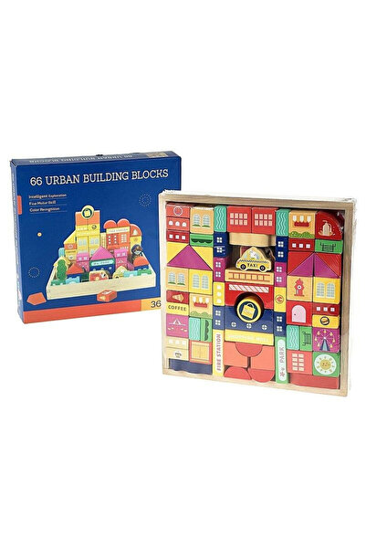 OEM ADAR Blocuri de lemn Oras set în cutie 24x24x4 cm