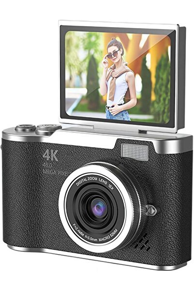 TECHNOM 4K Ultra HD Dijital Fotoğraf Makinesi - 48 MP Vlog Kamerası, 2.4 İnç ...