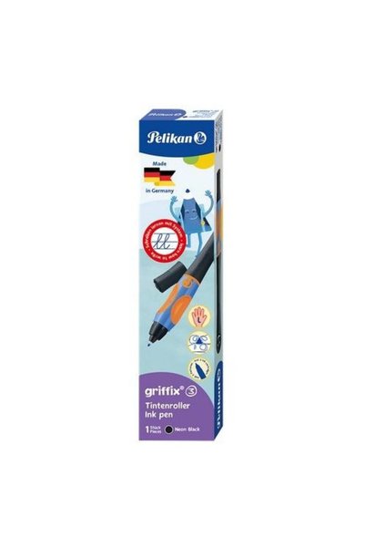 OEM Pelikan Griffix rollerball etapa 3 negru neon