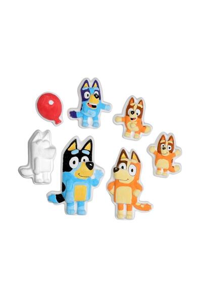 OEM Set de figurine magnetice creative din ipsos Micki Bluey, 7 bucăți
