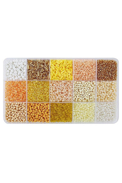 OEM Set de margele DIY ADAR galbene si portocalii în cutie