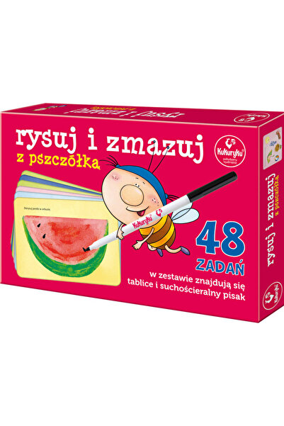Kukuryku Set de tabla desen cu marker si 48 de activitati amuzante, Kukuryku,...