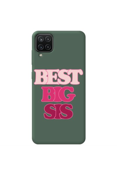 Other Samsung A12 Be Creative Dark Green Colored Silicone TPU Θήκη