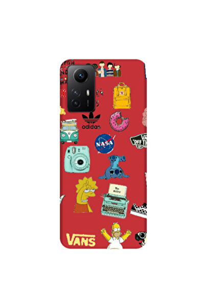 Other Xiaomi Redmi Note 12s Mixed up 3 Red Colored Silicone TPU Θήκη