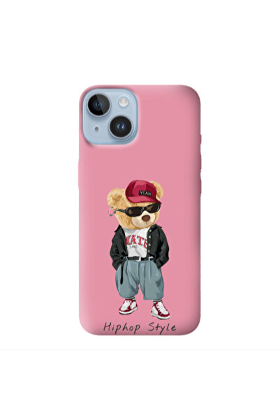 Other Apple iPhone 14 Plus Hip hop style Pink Colored Silicone TPU Θήκη
