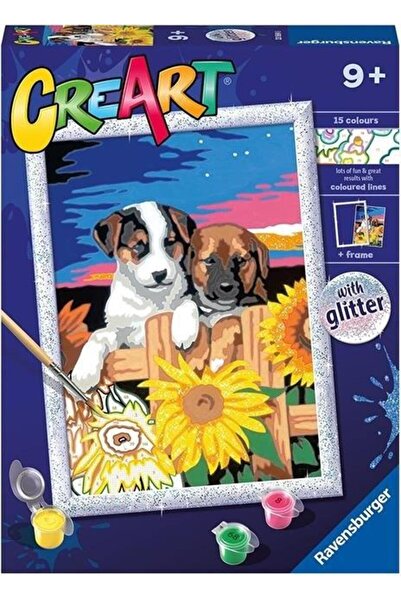 RAVENSBURGER Set pictura pe numere, Ravensburger, Catelusi draguti, 9+