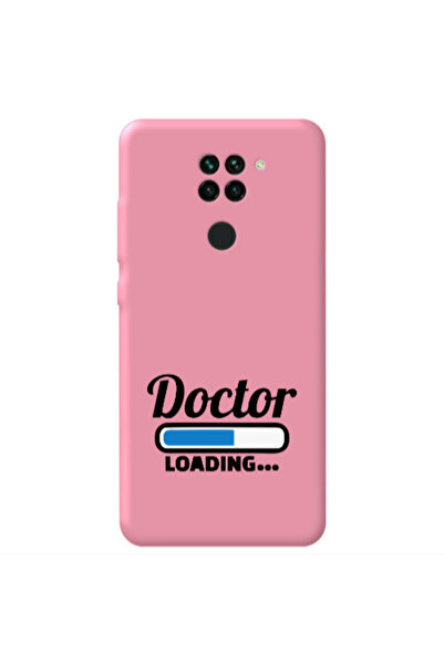 Other Xiaomi Redmi Note 9 Doctor Loading Pink Colored Silicone TPU Θήκη