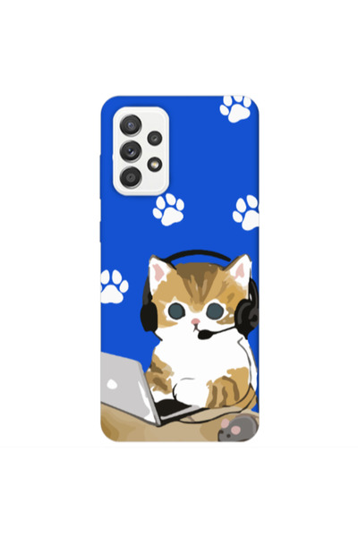 Other Samsung A52 Call Center Blue Colored Silicone TPU Θήκη