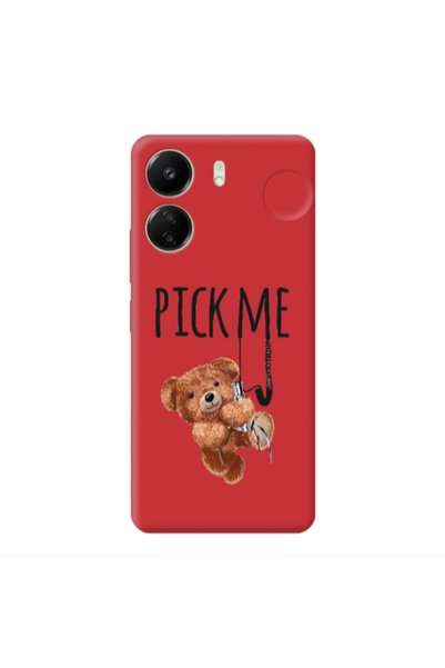 Other Xiaomi Redmi 13C Pick me Red Colored Silicone TPU Θήκη