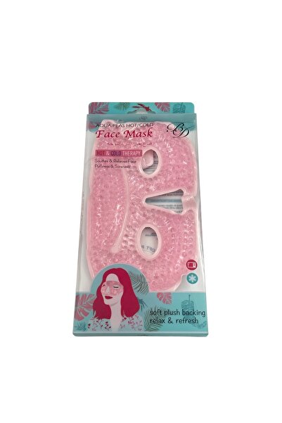 B&D AquaPeas Hot & Cold Face Mask – Reusable Gel Bead Therapy Mask for Coolin...