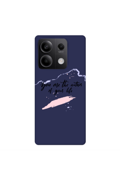 Other Xiaomi Redmi Note 13 5G You are the authors Dark blue Colored Silicone ...