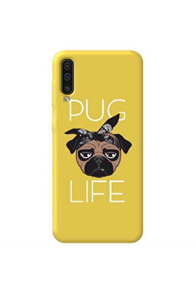 Other Samsung A70 Pug Life Yellow Colored Silicone TPU Θήκη