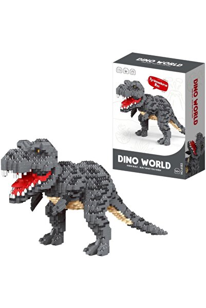 Trifox Set de constructie Dino World Tyrannosaurus Rex, 1465 piese, microbloc...