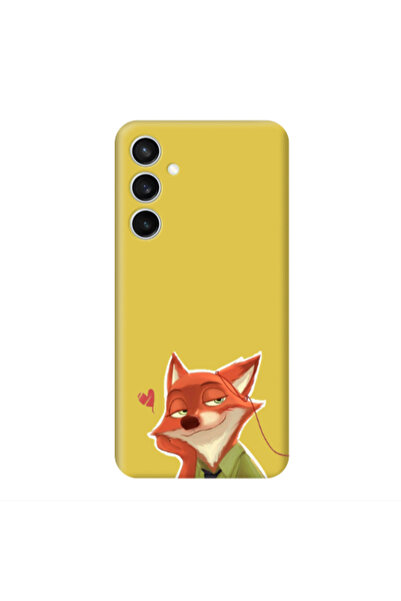 Other Samsung S24 Plus Valentines 15 Yellow Colored Silicone TPU Θήκη