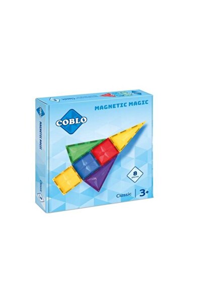 Coblo Set de constructie magnetic, Coblo, Plastic, 8 piese, Multicolor