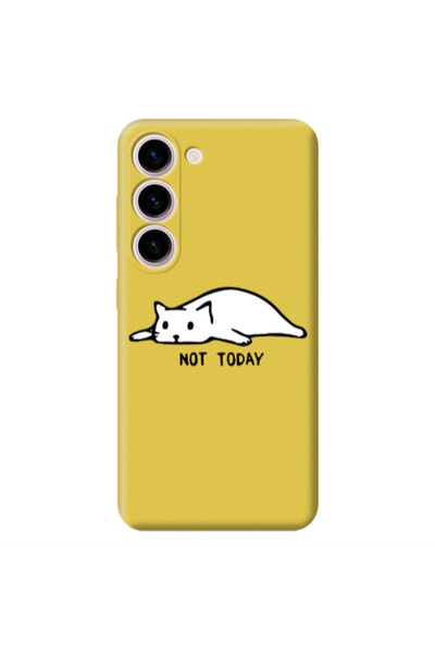Other Samsung S23 Plus Not Today Yellow Colored Silicone TPU Θήκη