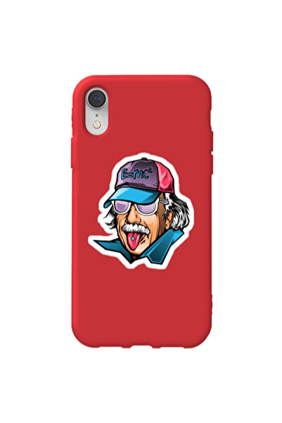 Other Apple iPhone Xr Einstein Red Colored Silicone TPU Θήκη