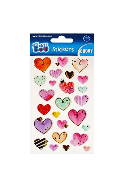 MC Micostore Abtibilduri - inimi, set 26 buc, Sticker Boo, 493725
