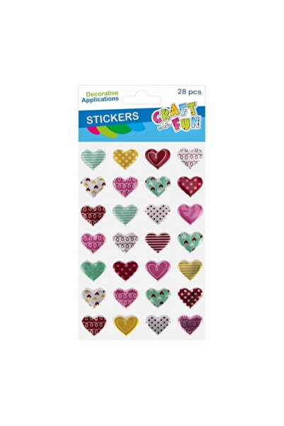 MC Micostore Accesorii creatie - stickere autoadezive - inimi diverse culori,...